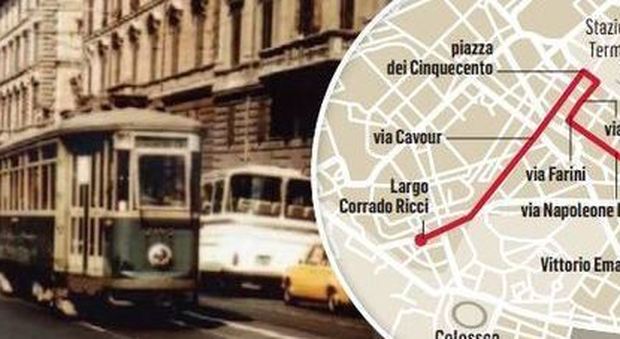 Roma, un tram fino al Colosseo, passando per via Cavour e Fori Imperiali. Il Comune: «Pronto entro il 2019»