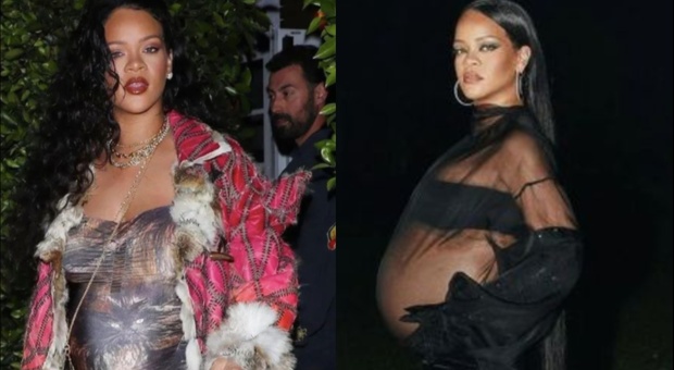 Rihanna ha stravolto il look premaman: pancione in mostra con abiti Dior, Chanel e Gucc