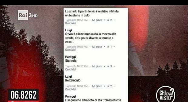 Federica Sciarelli legge parolacce su Facebook