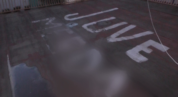 «Juve m...» il murales sul tetto immortalato anche da Google Earth