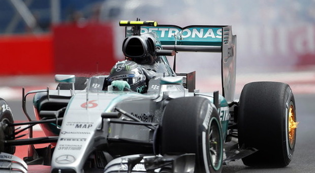 La Mercedes di Nico Rosberg a Città del Messico