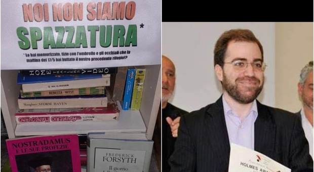 A Roma c'è il rider salva-libri, Matteo Pratticò: «Li ripesco dai cassonetti, la cultura non è spazzatura»