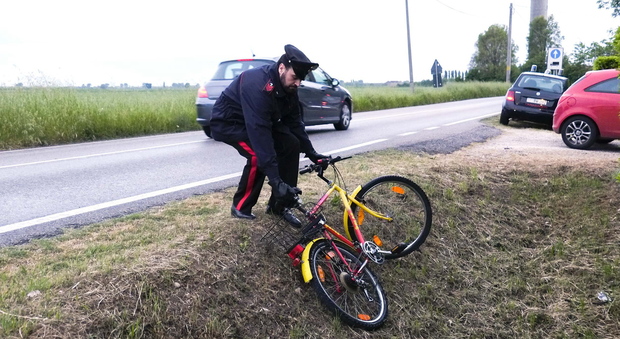 La bici recuperata dai carabinieri