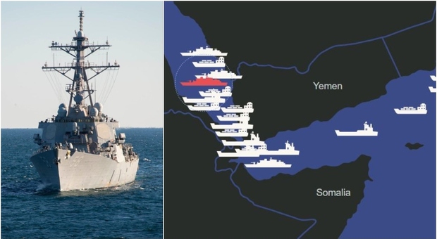 Navi iraniane e missili Houti, la mappa degli attacchi nel Mar Rosso: dalla fregata francese al mercantile israeliano