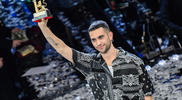 immagine Sanremo 2019, vince Mahmood (foto Davide Fracassi/Ag.Toiati)