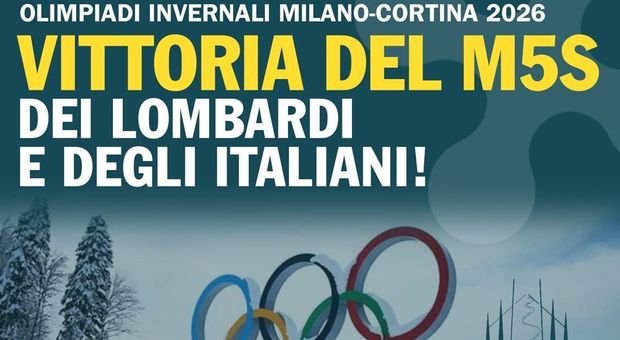 Olimpiadi Milano e Cortina: il M5S canta vittoria sui social, ma la rete li sbeffeggia
