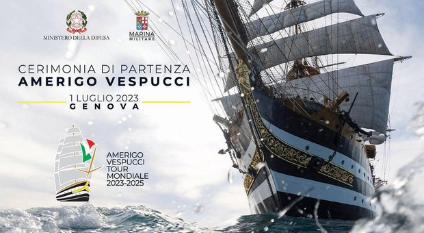 Nave Vespucci salpa per un giro del mondo di quasi due anni, le tappe e il calendario