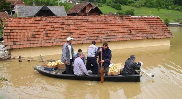 L'alluvione in Serbia