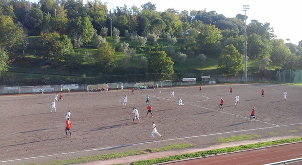 Una fase del match tra La Sabina e il Real Monterotondo Scalo