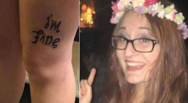 Il tatuaggio di questa ragazza ha un doppio significato (Facebook)