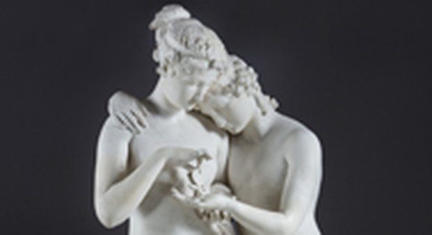 Antonio Canova "Amore e Psiche" (Gesso, 148x68x65 cm Veneto Banca spa in L.C.A.) - Foto di Andrea Parisi