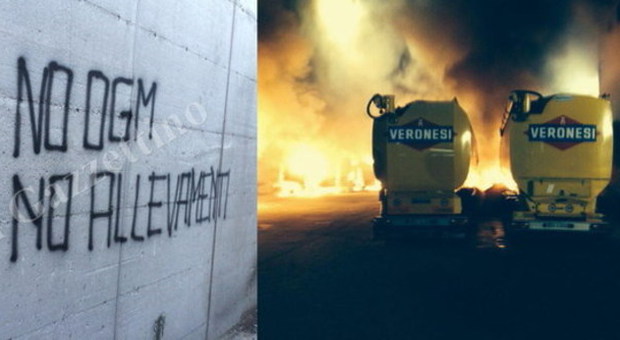 Assalto "no ogm": 15 camion carichi di mangime dati alle fiamme
