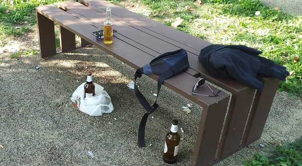 Il parco di via Cordenons a Camposampiero dove gli agenti hanno multato tre cittadini intenti a bere birra a cielo aperto
