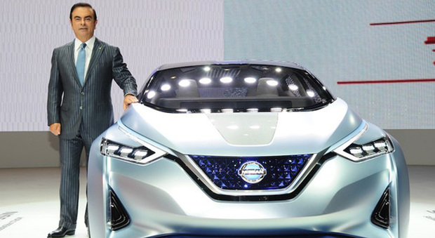 Il presidente dell'Alleanza Renault-Nissan ha ribadito anche al Salone di Ginevra i due pilastri su cui si basa la sua visione della mobilità sostenibile. Una filosofia che trova espressione nella concept car Ids del marchio giapponese