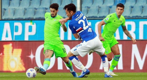 La Sampdoria fa festa con Augello: la Lazio crolla 3-0 a Genova
