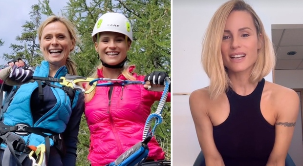 Michelle Hunziker e Serena Autieri, l'arrampicata in montagna e il ricordo dell'iPhone: «Quest’estate riprendiamo»