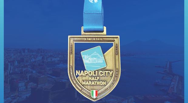 La medaglia della Napoli City Half Marathon 2026