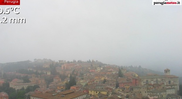 Perugia vista dalla webcam di Perugia meteo