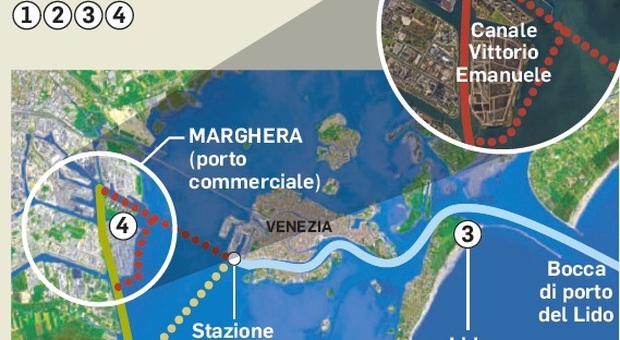 Grandi navi via da Venezia: la parola ai lettori: quale soluzione è la migliore?