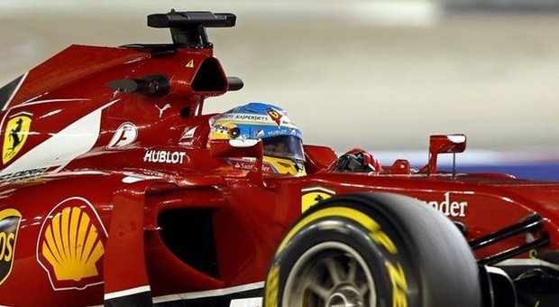Fernando Alonso nelle qualifiche del GP di Singapore