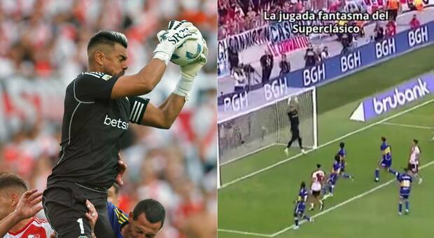 Mistero in Boca Juniors-River Plate, la palla sparisce e riappare nelle mani del portiere: l'illusione ottica fa impazzire il web