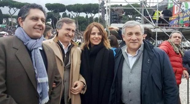 Il sindaco di Venezia con Elisabetta Gardini, Tajani e Toti al Family Day