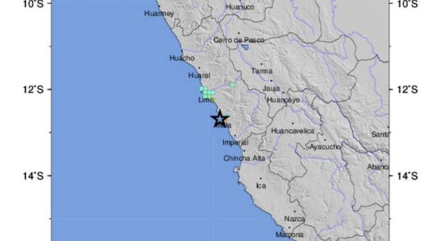 Terremoto a Lima, scossa di magnitudo 5.8 al largo della costa del Perù