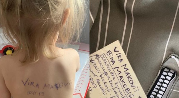 Mamma ucraina scrive nome e contatti sulla schiena della figlia: «Nel caso in cui io muoia»