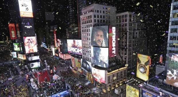 Reporter ospiti d'onore alla cerimonia di Capodanno a Times Square