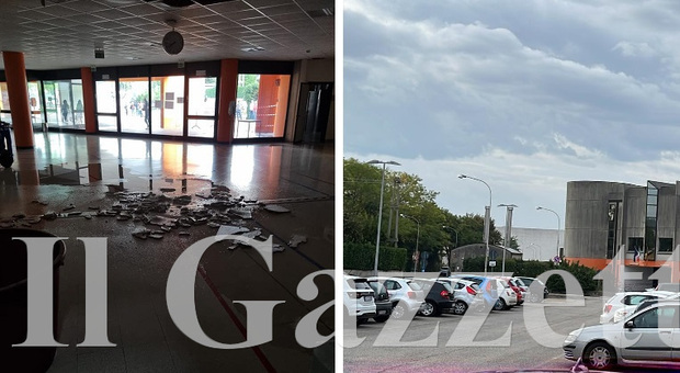 Montebelluna, crolla il sottotetto della scuola Einaudi Scarpa in centro storico