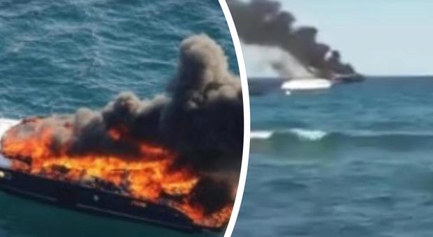 Yacht di lusso a fuoco a Saint-Tropez: paura per i passeggeri a bordo