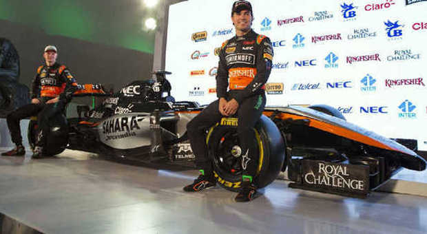 La nuova Force India con i piloti Perez e Hulkenberg