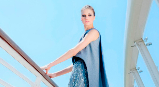 Uno dei modelli della collezione A/I 2012 2013 Sarli Couture
