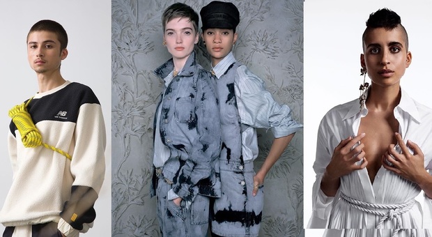 da sinistra alcuni look New Balance, Dior e Valentino_credits Official Instagram
