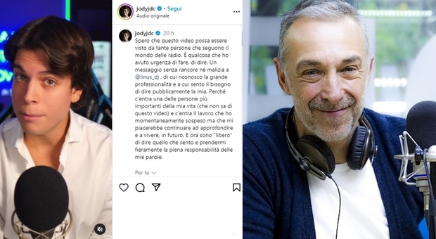Linus chiama "fesso" Claudio Cecchetto, il figlio Jody lo difende su Instagram: «Radio Deejay esiste grazie a mio padre»