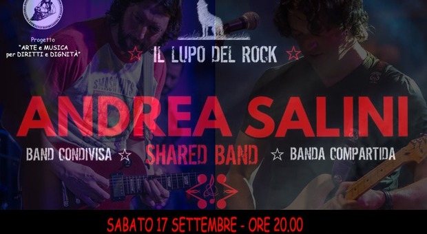 La Andrea Salini band condivisa farà il suo debutto live a Roma nel ricordo del “Lupo del rock”