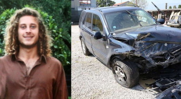 Fuori strada in Mercedes: Mattia muore a 22 anni in ospedale