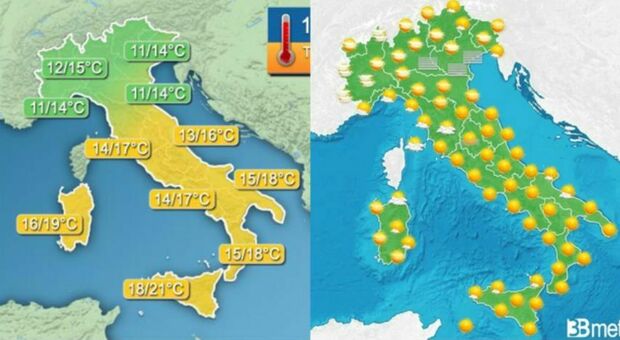Sole e caldo sulla Puglia, temperature oltre la media. Ma settimana prossima potrebbe arrivare la pioggia. Le previsioni per il weekend