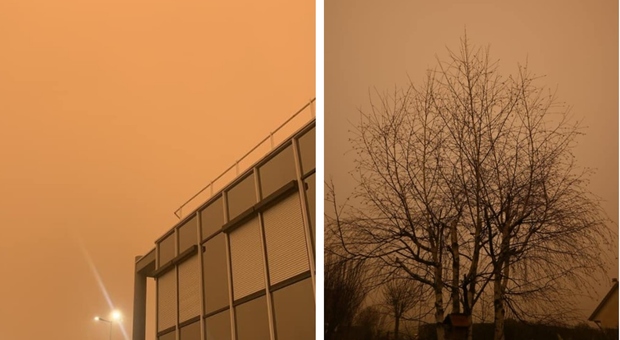 La Francia si sveglia con il cielo giallo-arancione: «E' la sabbia del Sahara»