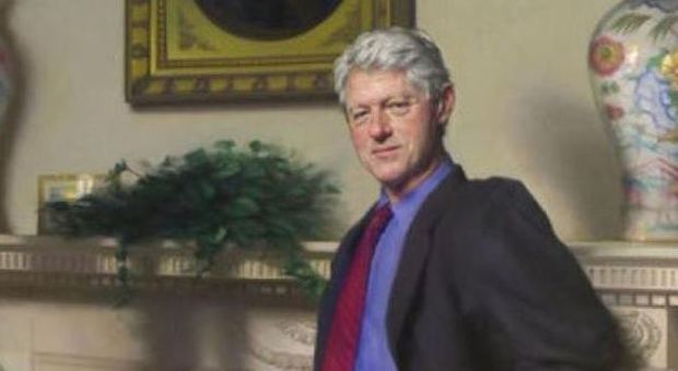 Il ritratto ufficiale di Bill Clinton da presidente degli Stati Uniti