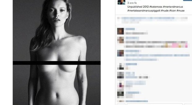 Kate Moss, splendida e sexy a 41 anni: ecco l'ultimo nudo su Instagram