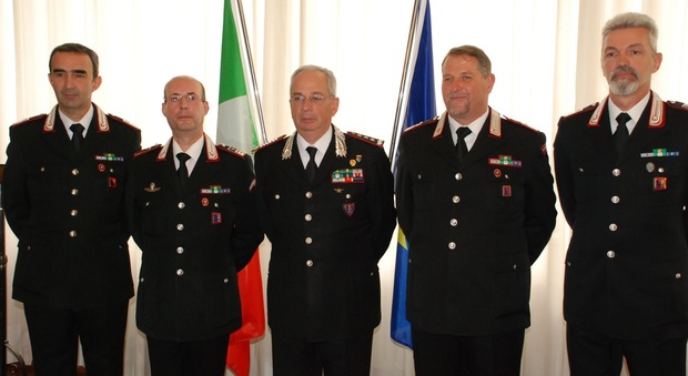 I carabinieri del Fvg premiati dal generale di corpo d’armata Aldo Visone