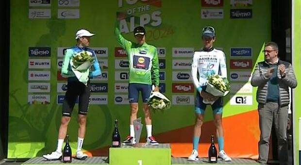 Tour of the Alps, il ciociaro Tiberi sul podio in Trentino: ora sogna il Giro d'Italia