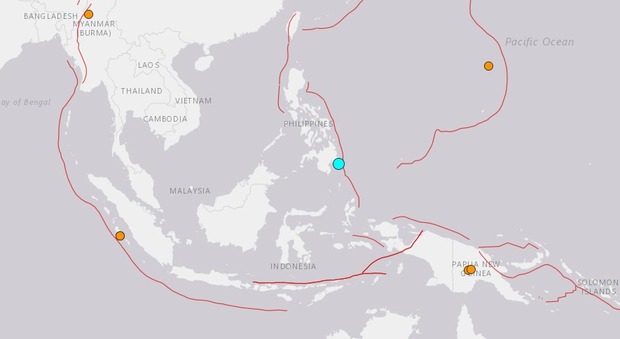 Terremoto nelle Filippine, scossa fortissima a Mindanao