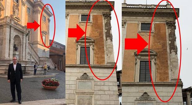Roma, Palazzo Senatorio perde acqua. La denuncia di Davide Bordoni: «Presenterò un'interrogazione alla Sindaca»
