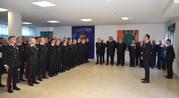 Il comandante della legione carabinieri Lazio in visita a Rieti. Consegnati i riconoscimenti