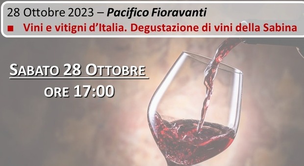 Sabato del Villaggio a Fiamignano: l'incontro sul vino con il sommelier Pacifico Fioravanti