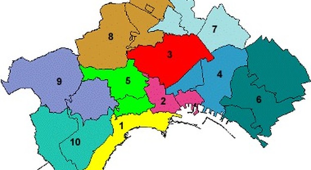 Napoli, dati nelle 10 Municipalità