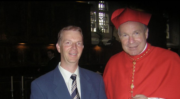 Paul Berger e il cardinale austriaco Christof Schoenborn