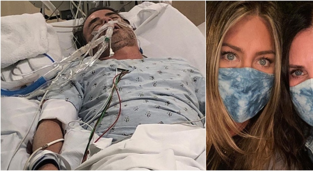 Jennifer Aniston pubblica la foto di un amico intubato: «Non aveva mai avuto problemi di salute»